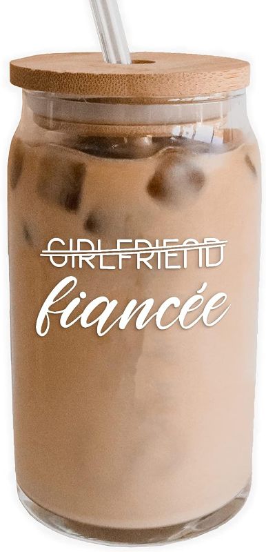 Photo 1 of 88FERMION Bridal Shower Gift, Bride to Be Gifts, Engagement Gifts for Women, Bachelorette Gifts for Bride, Wedding Favors, Bride Gifts, Future Mrs, Fiancee, Wifey, 16 Oz Coffee Glass