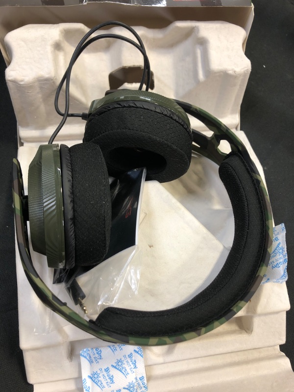 Photo 2 of RIG 400HX Gaming Headset with Removable Noise Canceling Mic for Xbox Series X, Xbox Series S, Xbox One, PS5, PS4, Nintento Switch & PC - Forest Camo