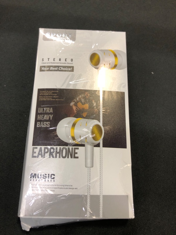 Photo 3 of Earbuds Wired with Microphone 5 Pack, Noise Isolating in-Ear Headphones, Earphones with Powerful Heavy Bass Stereo, High Definition Compatible with Android, iPad, Laptops, MP3 Most 3.5mm Jack