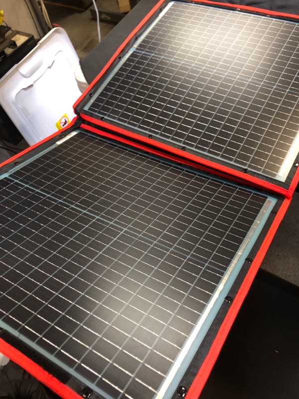 Photo 1 of Dokio 110w 18v Portable Foldable Solar Panel Kit (21x28inch, 5.9lb),Solar Controller 2 USB Output to Charge 12v Batteries/Power Station (AGM, Lifepo4,Jackery) Rv Camping Trailer Emergency Power