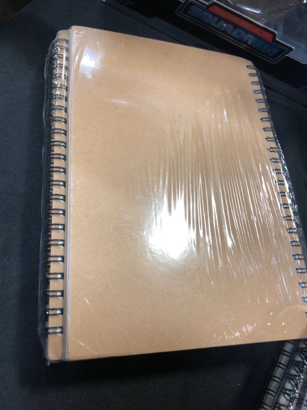 Photo 1 of 6 Pcs A5 Spiral Notebooks Journal with Kraft Cover, 5x8 Inches, Ruled Lined Paper, for Work, Sketches, Study, Notes Taking, Gifts, Brown (6 PCS(Lined))