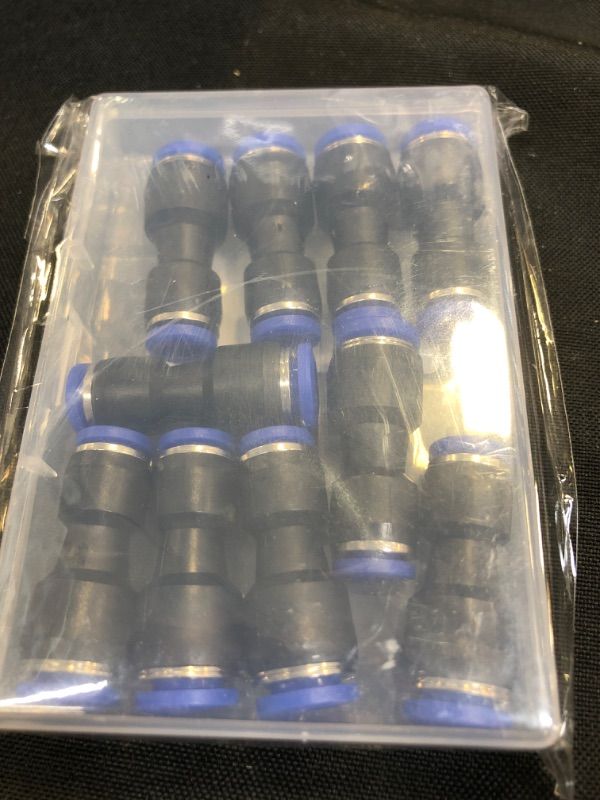 Photo 2 of 10PCS 1/4inch OD - 1/4inch OD Push to Connect Fitting Kit,Straight Two Way Pneumatic Air Water Connector