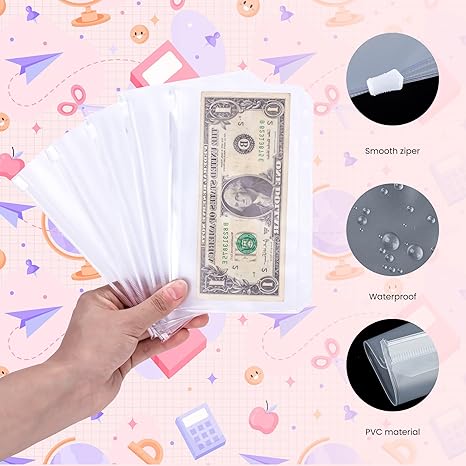 Photo 1 of ZELARO Budget Binder, A6 PU Leather Notebook Binder with 6 Rings, Cash Envelopes for Budgeting, Money Binder with Expense Budget Sheet and Labels Sticker for Budgeting