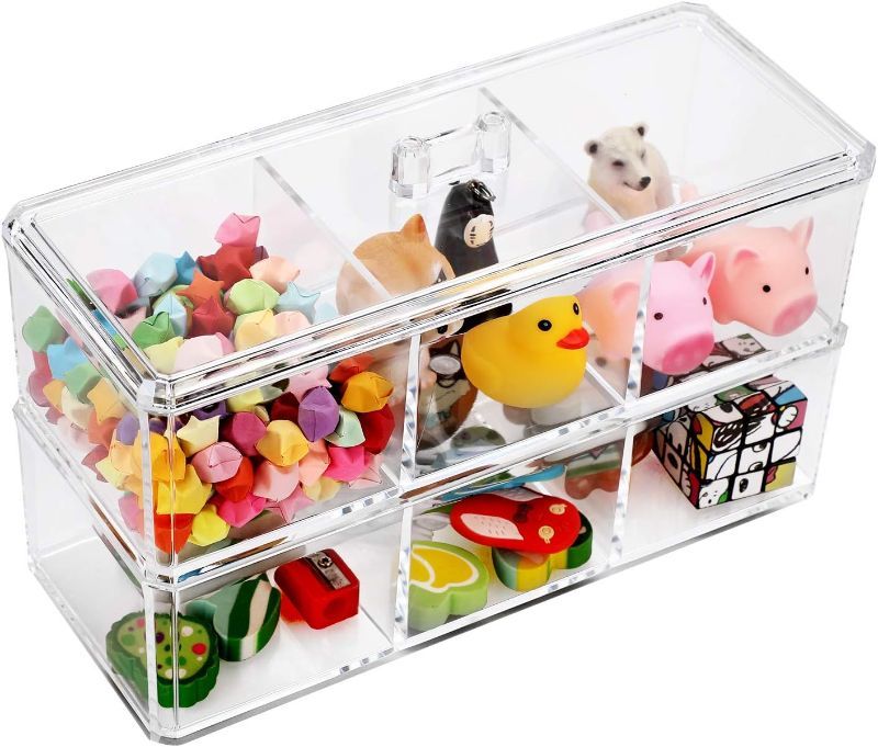 Photo 1 of  double deck organizer clear