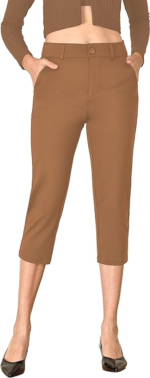 Photo 1 of Bamans Dress Pants for Women Business Casual Stretch Skinny Work Pants with Pockets -- Size Medium