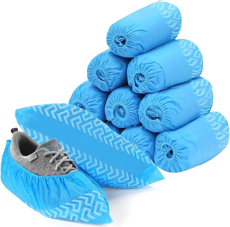 Photo 1 of 50 Pack Disposable Boot & Shoe Covers Non-Slip, Durable, Indoor Protect Your Home, Floors and Shoes (25 Pairs)
