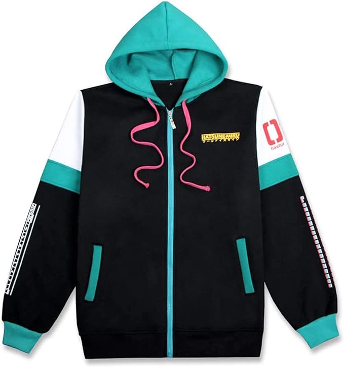 Photo 1 of Hatsune Miku Casual Hoodie Coat Cosplay Costume Woman Girl -- Size XL
