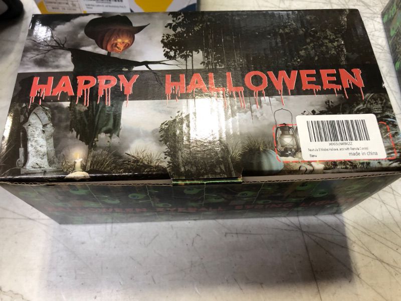 Photo 1 of Halloween Lights, 30 LED Halloween Eyeball Lights with Remote Control & 8 Lighting Modes Halloween String Lights Waterproof Halloween Decorations Indoor for Party Garden Haunted House Decor (Green)