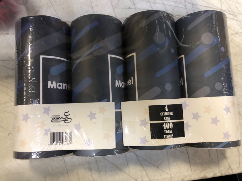 Photo 1 of Mandeel Car Tissues , 4 cylinder cans 100 tissue ea can