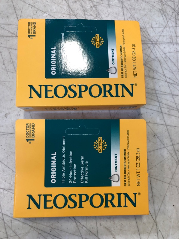 Photo 1 of 2 Pack Original First Aid Antibiotic Bacitracin Ointment Exp 03/2025
