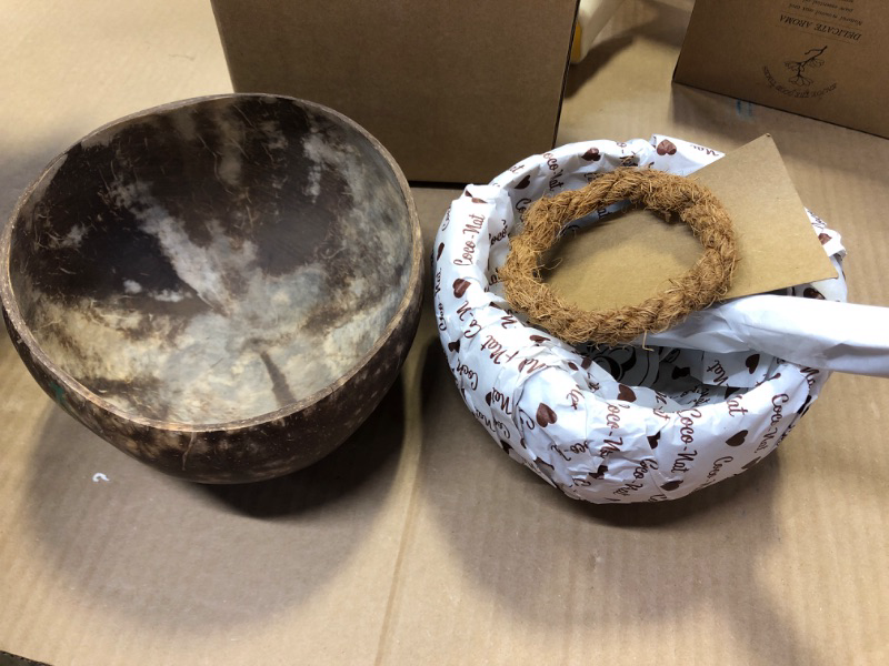 Photo 1 of  Set of 2 Natural Coconut Bowls 