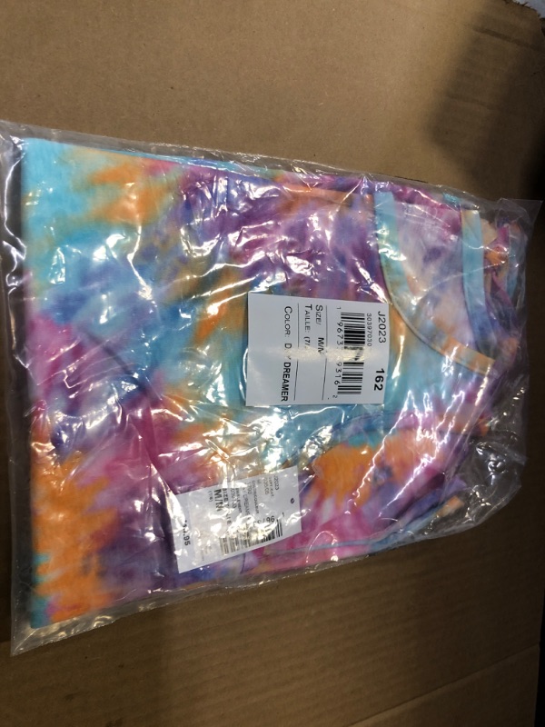 Photo 2 of  size m---The Children's Place Girls Tie Dye Tie Front Tank Top | Size Medium (7/8) | Blue | Cotton/Polyester
