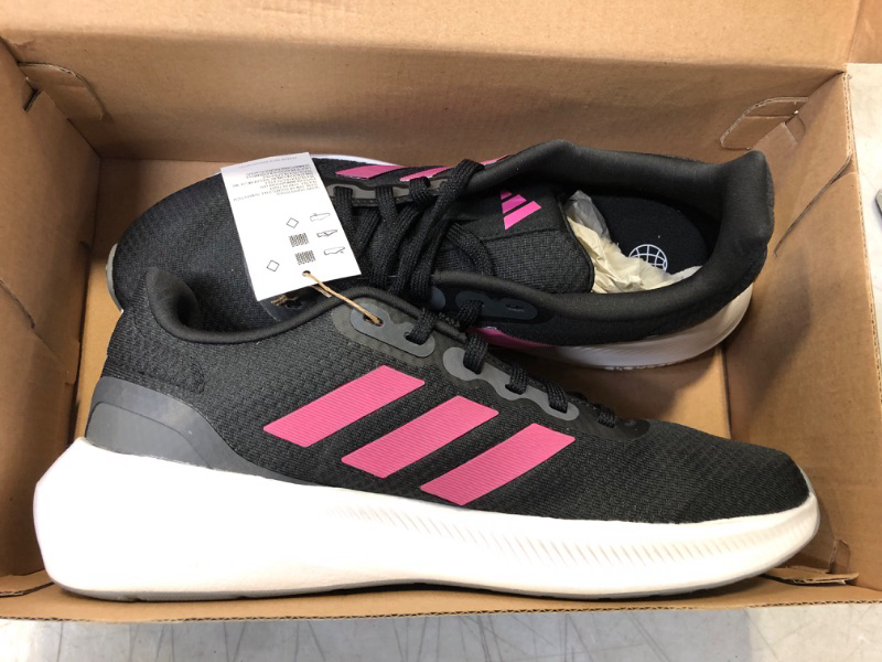 Photo 2 of adidas Women's Run Falcon 3.0 Shoe 8.5 Black/Pulse Magenta/Grey