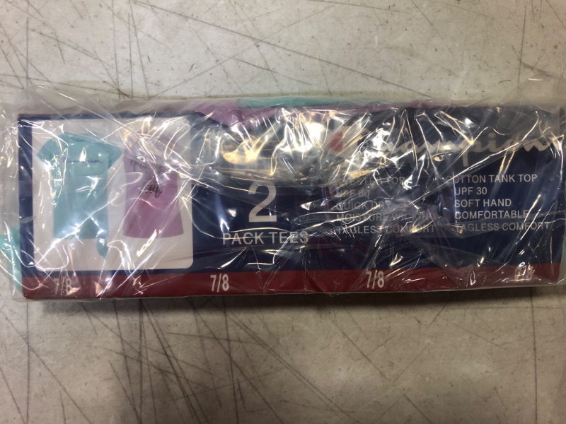 Photo 1 of Champion Girls 2 Pack Active Top Size 7/8 Teal & Purple