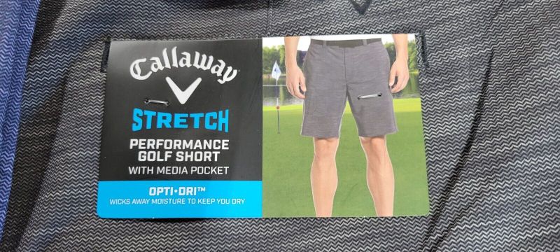 Photo 1 of Callaway Performance Stretch Golf Short w/Media Pocket Size 36