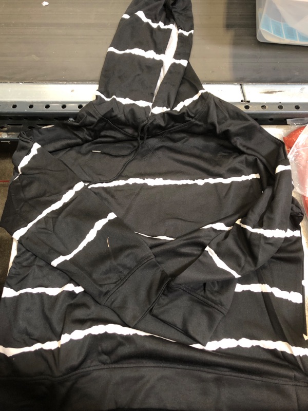 Photo 1 of Black And White Striped Hoodie 3XL