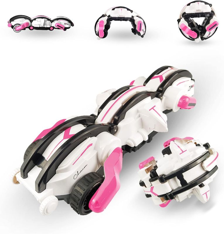 Photo 1 of HCTENGIINE Birthday Graduation Gifts for Girls Boys Outdoor Summer Toys Remote Control Snake, RC Stunt Snake 360° roll Rotation Snake Toy?2 Batteries for 30+min ?Toys for 6+ Teen Girls, Pink
