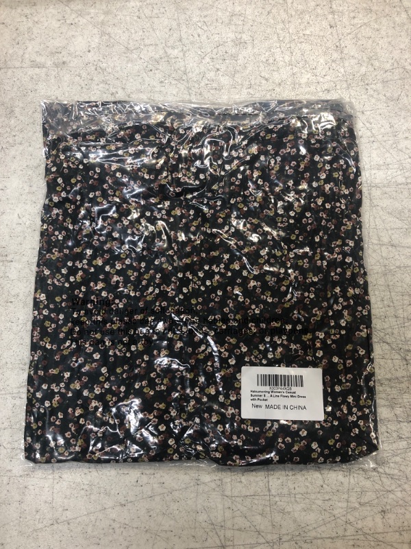 Photo 2 of Black Floral Dress Small 