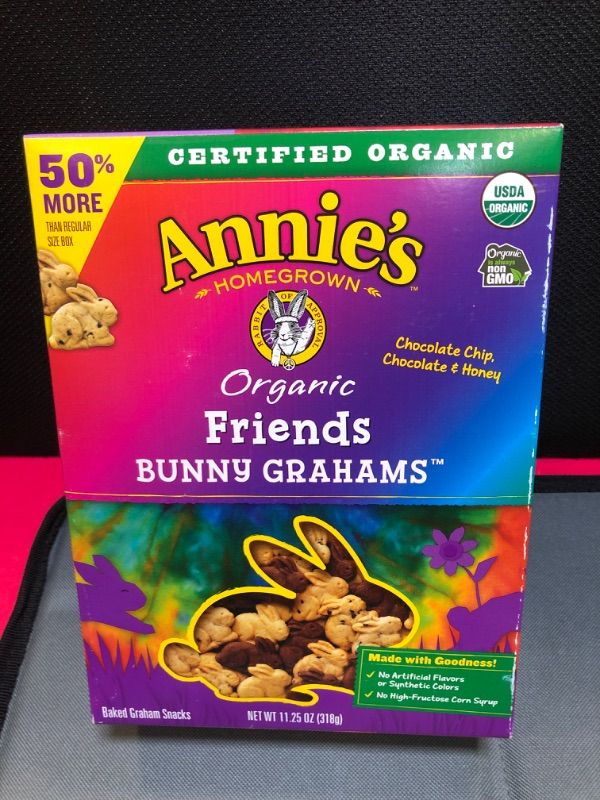 Photo 2 of Annie's Organic Friends Bunny Grahams Snacks, 11.25 oz & Organic Chocolate Chip Cookie Bites,  sept 20-2023
