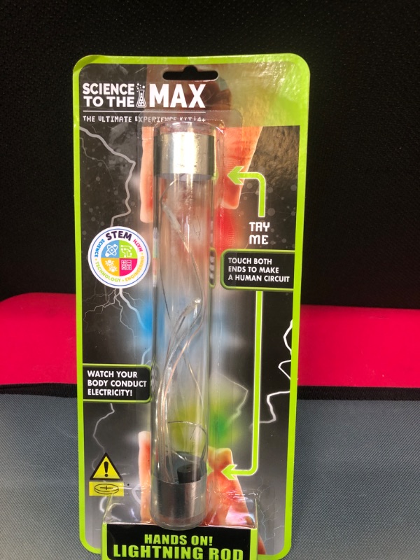 Photo 2 of Be Amazing! Toys Energy Rod - Energy Circuit to Help Kids Learn All About Electricity – Science Experiment for Classroom or Home - Science Kit Tube with Flashing LED Light - Energy Tube Ages 4+