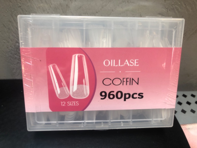 Photo 1 of  Long Coffin Nails Tip   960 pcs 