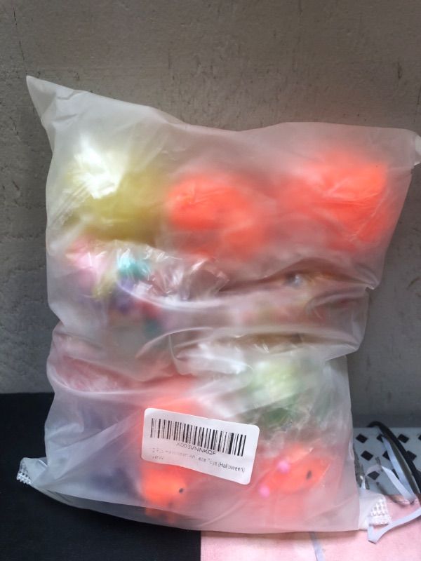 Photo 1 of 12 Pcs Halloween Animal Sensory Stress Ball Pack for Kids Girls Boys Halloween Party Favor Halloween Treat Bags Gifts(Halloween)