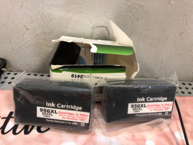 Photo 1 of HP 956XL Black High Capacity Ink Cartridge (L0R39A) - Compatible   2 pieces 