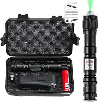 Photo 1 of DDG Long Range Iaser P0lNTER with Gift Box, Rechargeable Flashlight with High Lumens Light Beam, Portable Flashlight for Camping Hiking Outdoor Emergency