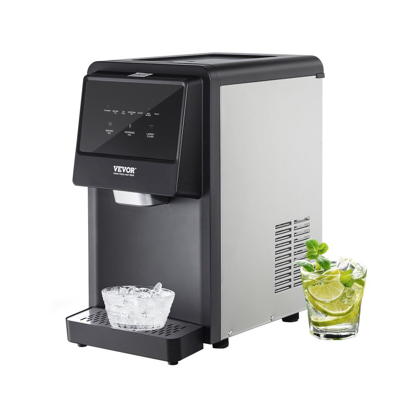 Photo 1 of VEVOR Portable Countertop Ice Maker 62Lbs/24H Self-Cleaning with UV Function
