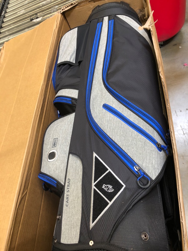 Photo 1 of 14 Way Golf Cart Bag Blue