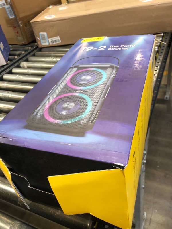 Photo 1 of W-KING 80W Bluetooth Speakers Loud, Super Rich Bass, Huge 105dB Sound Powerful Portable Wireless Outdoor Bluetooth Speaker, Mixed Color Lights, 24H Playtime, AUX, USB Playback, TF Card, Non-Waterproof