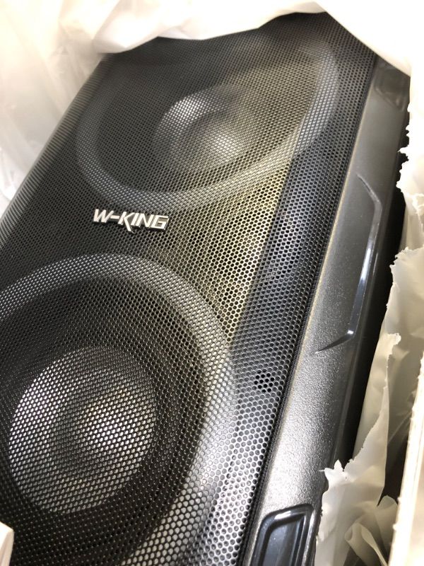 Photo 2 of W-KING 80W Bluetooth Speakers Loud, Super Rich Bass, Huge 105dB Sound Powerful Portable Wireless Outdoor Bluetooth Speaker, Mixed Color Lights, 24H Playtime, AUX, USB Playback, TF Card, Non-Waterproof