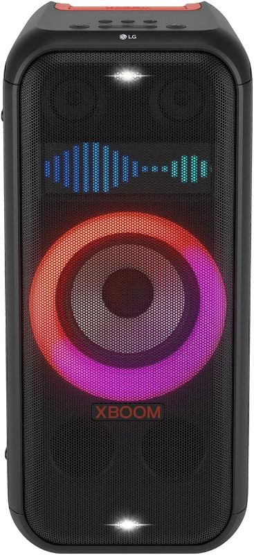 Photo 1 of LG XBOOM XL7 Portable Tower Speaker with 250W of Power and Pixel LED Lighting with up to 20 Hrs of Battery Life,Black
