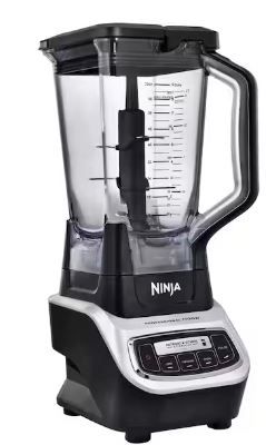 Photo 1 of Nutri Ninja 72 oz. 5-Speed Black Professional Blender with 2 Nutri Ninja Cups (BL621)
