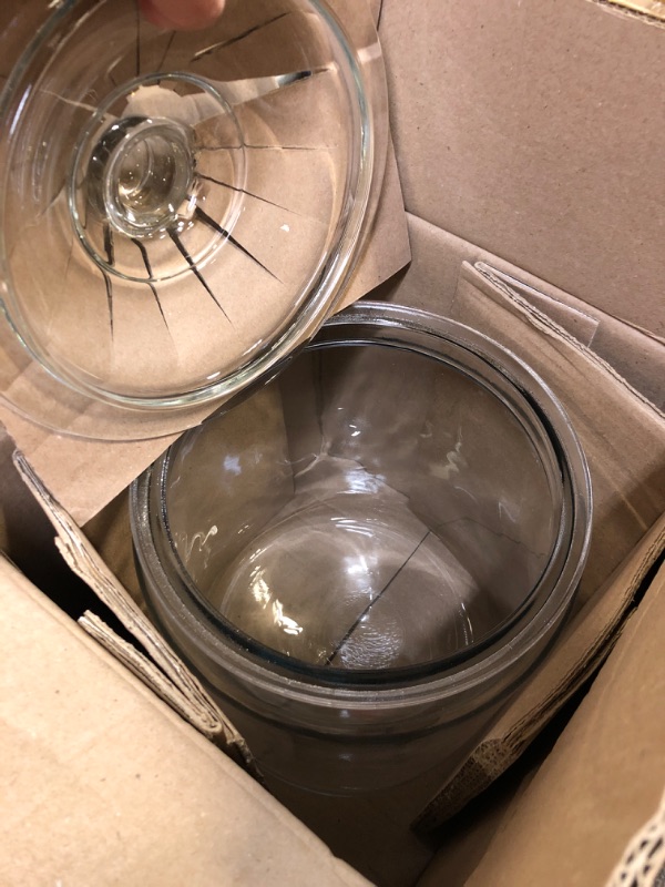 Photo 2 of Anchor Hocking 2 Gallon Heritage Hill Glass Jar with Lid (2 piece, all glass, dishwasher safe) 2-Gallon Heritage Hill Jar/Lid
