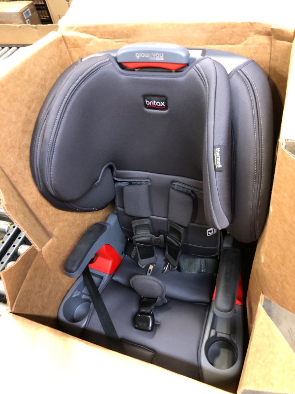 Photo 2 of Britax Grow with You ClickTight Harness-2-Booster Car Seat, Cool N Dry - Cool Flow Moisture Wicking Fabric ClickTight Cool n Dry