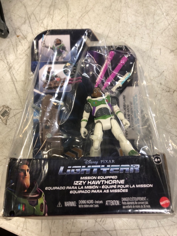 Photo 2 of Mattel Lightyear Toys Action Figure with Laser Strike Motion & Accessories, 5-in Scale Mission Equipped Izzy Hawthorne