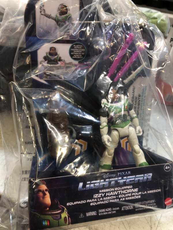 Photo 2 of Mattel Lightyear Toys Action Figure with Laser Strike Motion & Accessories, 5-in Scale Mission Equipped Izzy Hawthorne