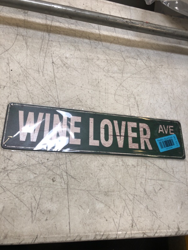 Photo 1 of " wine lover ave "  Aluminum Road Sign Plaque