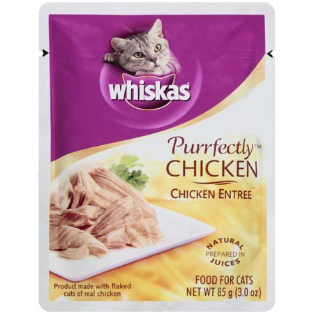 Photo 1 of 798493 Wiskas Purrfect Chicken 24-3 Oz. Pack of 24 EXP:11/14/2023)
