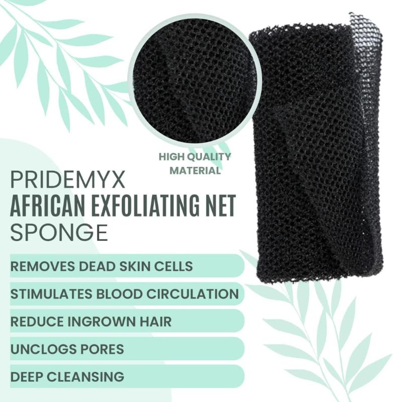 Photo 1 of African Exfoliating Net Sponge (Black)
