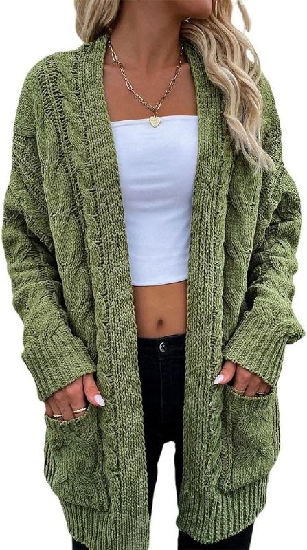 Photo 1 of Women's Long Sleeve Knit Sweater Open Front Cardigan Loose Outerwear
SIZE S 