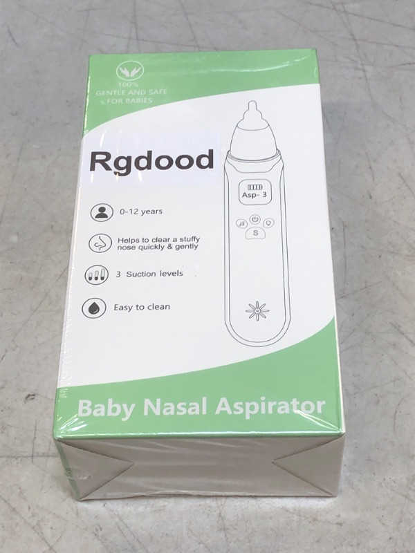 Photo 2 of Baby Nasal Aspirator - Safe, Quick, and Hygienic Nose Cleaner with Pause, Music, and Light Soothing Functions - 3 Silicone Tips, Adjustable Suction Level
++FACTORY SEALED++
