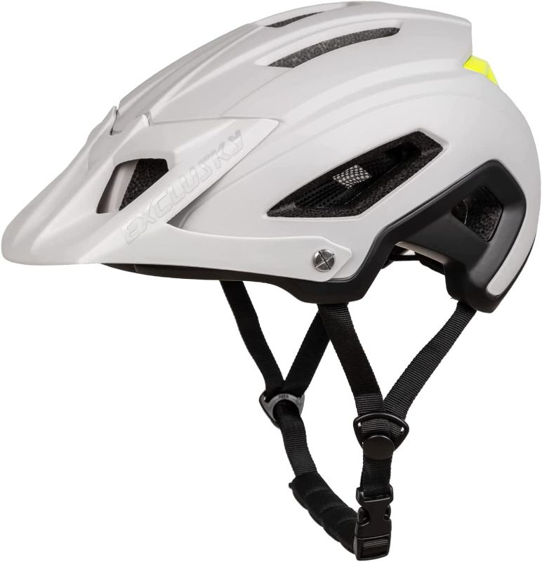 Photo 1 of Bike Helmet, Exclusky MTB Bike Helmet Adjustment Cycle Helmet Mens Lightweight Bicycle Cycling Helmet with Visor Breathable Womens Bike Helmet 56-61cm
