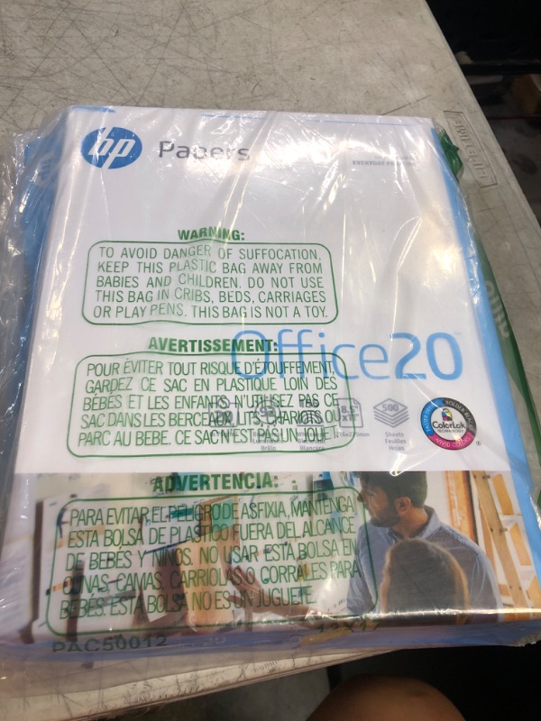 Photo 2 of HP Printer Paper | 8.5 x 11 Paper | Office 20 lb | 1 Ream - 500 Sheets | 92 Bright | Made in USA - FSC Certified | 172160R
