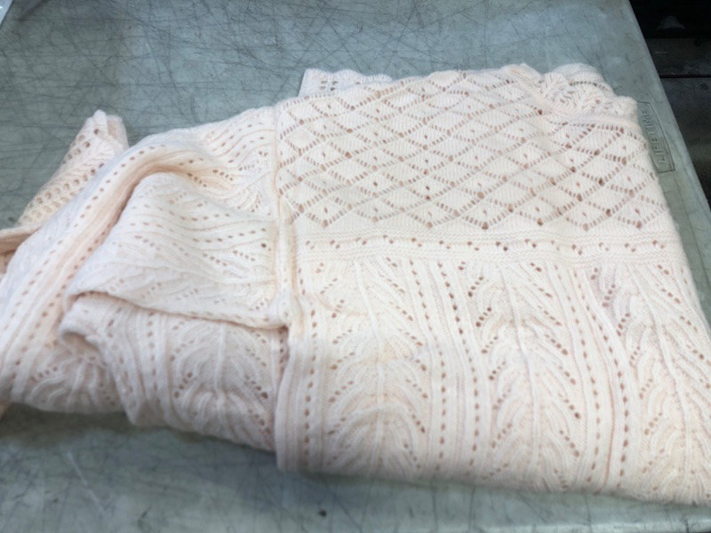 Photo 1 of womens long sleeve sweater - light pink
size-2xl