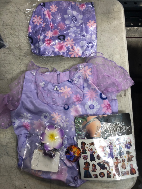 Photo 1 of girls encanto costume- purple
size- 100
