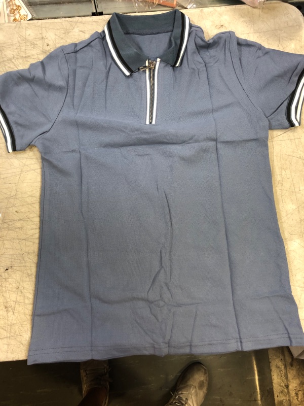 Photo 1 of boys short sleeve- blue
size- 160