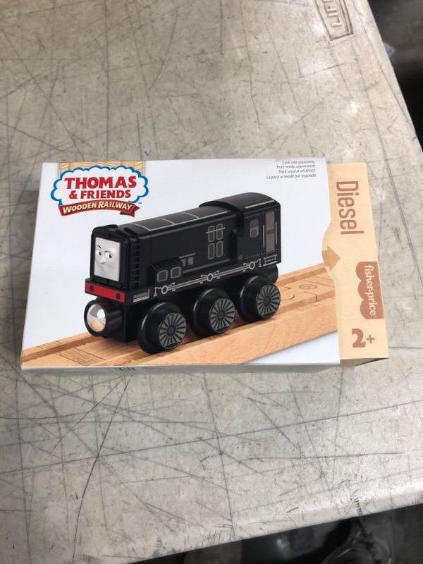 Photo 2 of Fisher-Price Thomas & Friends Wooden Railway Toy Train Diesel Push-Along Wood Engine For Toddlers & Preschool Kids Ages 2+ Years Wood Vehicle Diesel