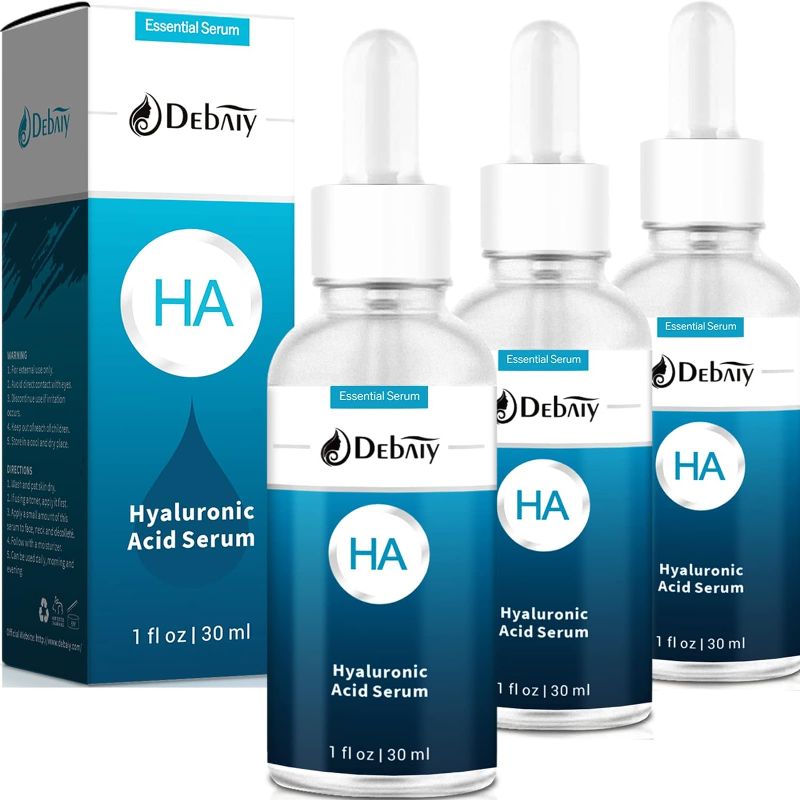 Photo 1 of 3 Pack Hyaluronic Acid Serum for Face Refreshing Moisturize Anti Aging Serum (1Fl.Oz/30ml)
